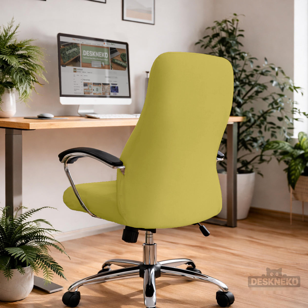 Amber Haze chair cover, coverage and construction view 2. Selected cover option only; chair and accessories not included.