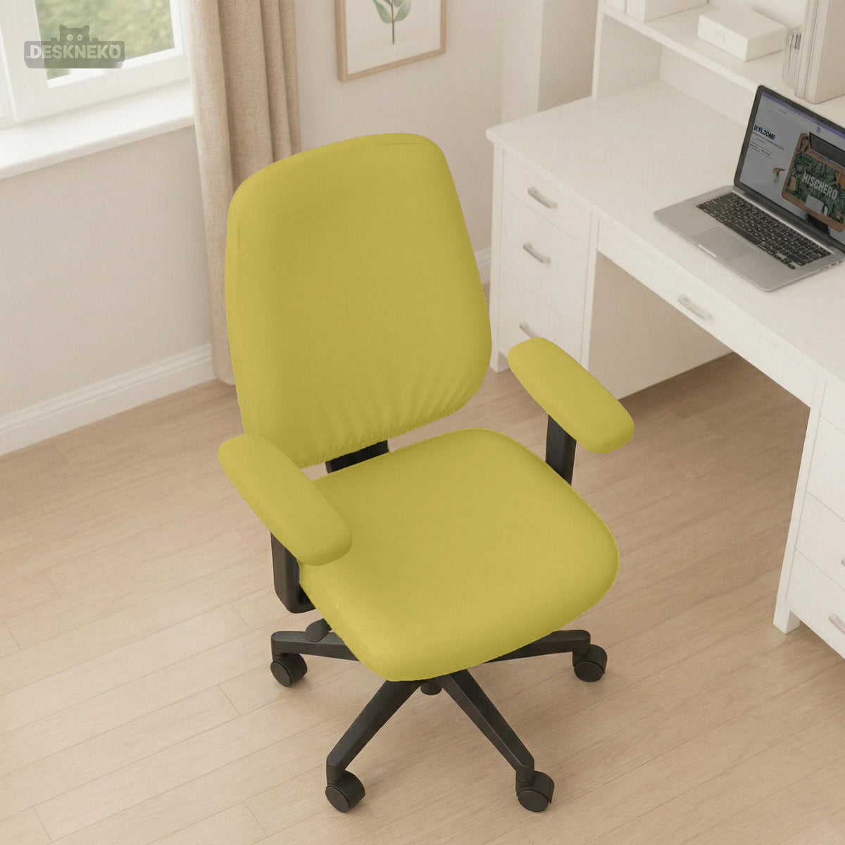 Amber Haze chair cover, coverage and construction view 3. Selected cover option only; chair and accessories not included.
