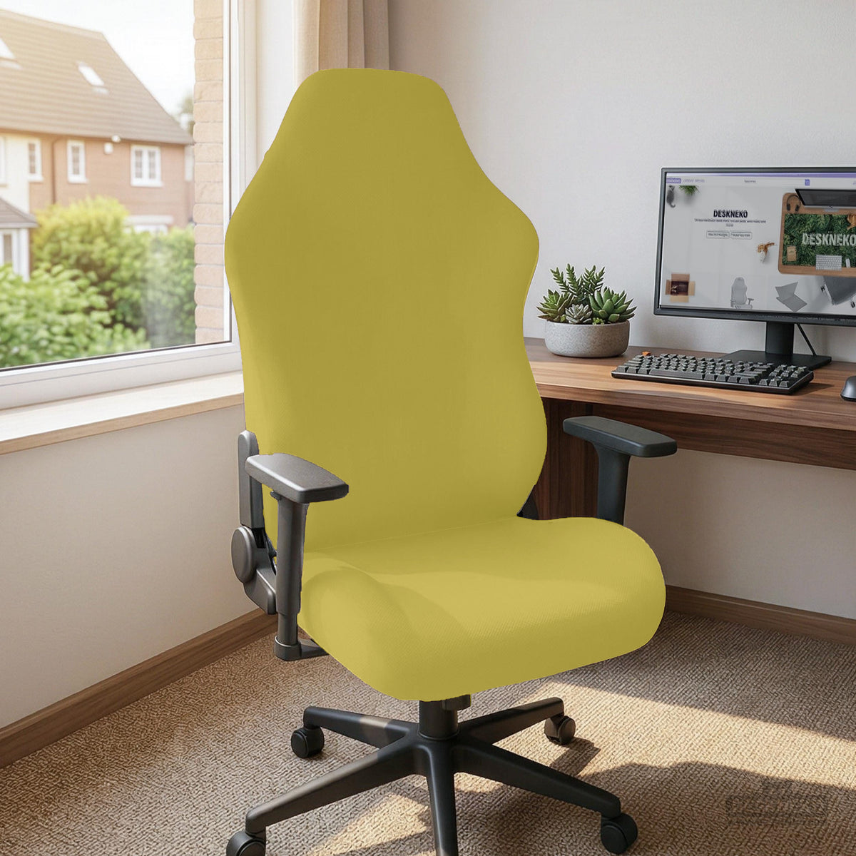 Amber Haze chair cover, coverage and construction view 10. Selected cover option only; chair and accessories not included.