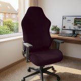 Plum Noir chair cover, coverage and construction view 10. Selected cover option only; chair and accessories not included.