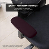 Plum Noir chair cover, coverage and construction view 15. Selected cover option only; chair and accessories not included.