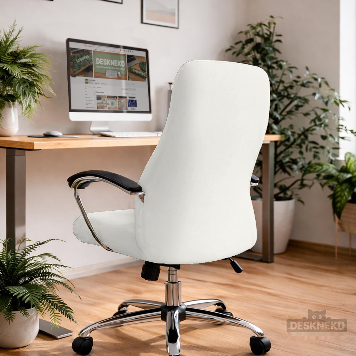 Cloud Dancer chair cover, primary view 1. Selected cover option only; chair and accessories not included.