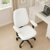 Cloud Dancer chair cover, coverage and construction view 3. Selected cover option only; chair and accessories not included.