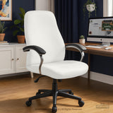 Cloud Dancer chair cover, coverage and construction view 7. Selected cover option only; chair and accessories not included.