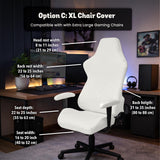 Cloud Dancer chair cover, coverage and construction view 12. Selected cover option only; chair and accessories not included.