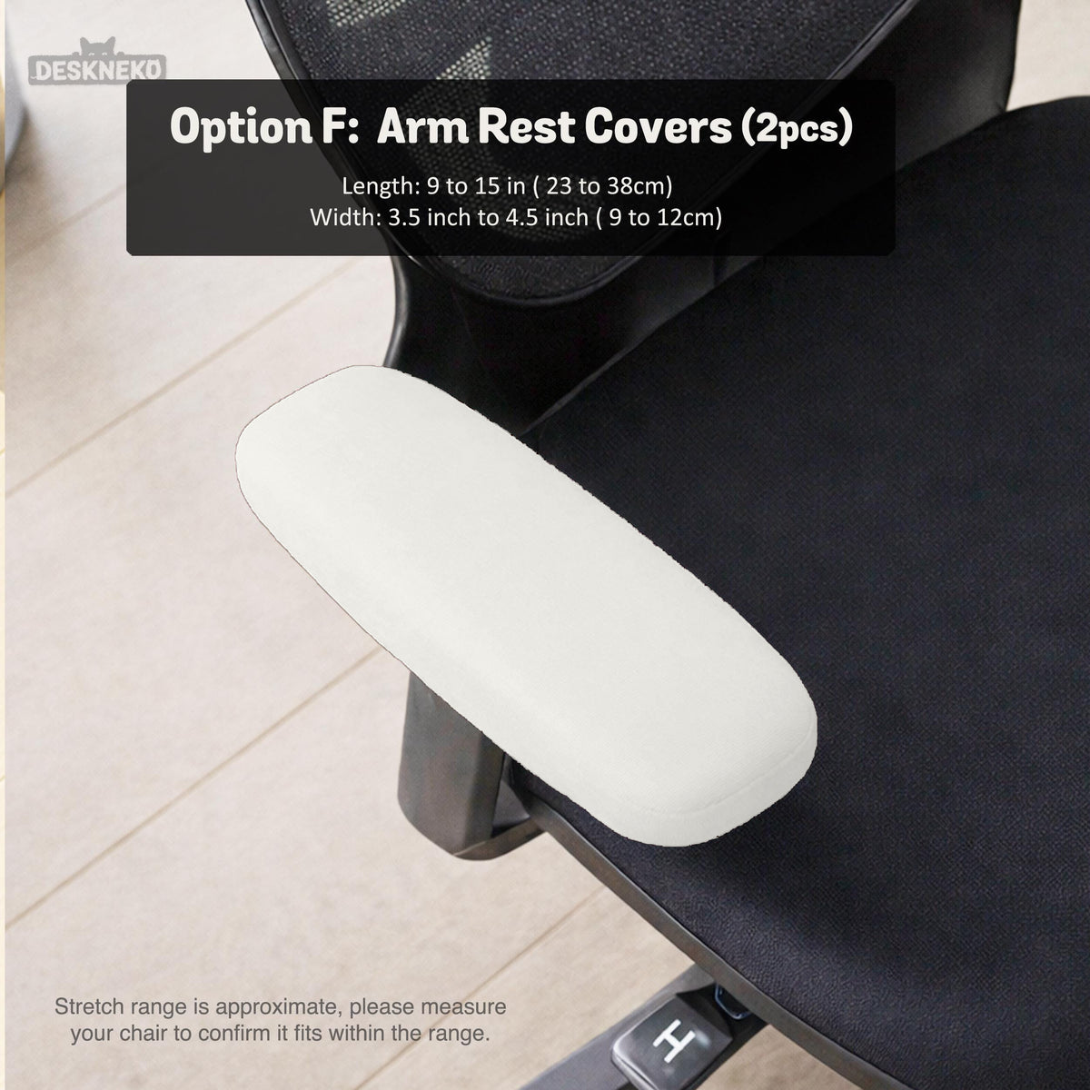 Cloud Dancer chair cover, coverage and construction view 15. Selected cover option only; chair and accessories not included.