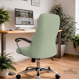 Jade chair cover, coverage and construction view 2. Selected cover option only; chair and accessories not included.