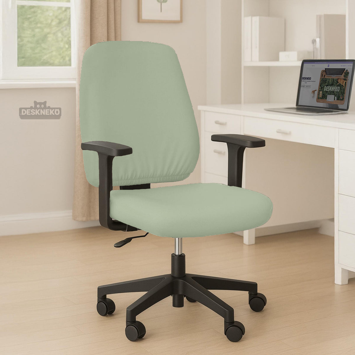 Jade chair cover, coverage and construction view 5. Selected cover option only; chair and accessories not included.