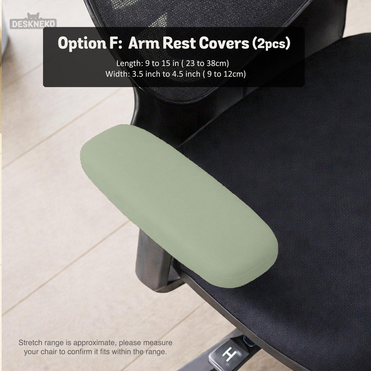 Jade chair cover, coverage and construction view 15. Selected cover option only; chair and accessories not included.