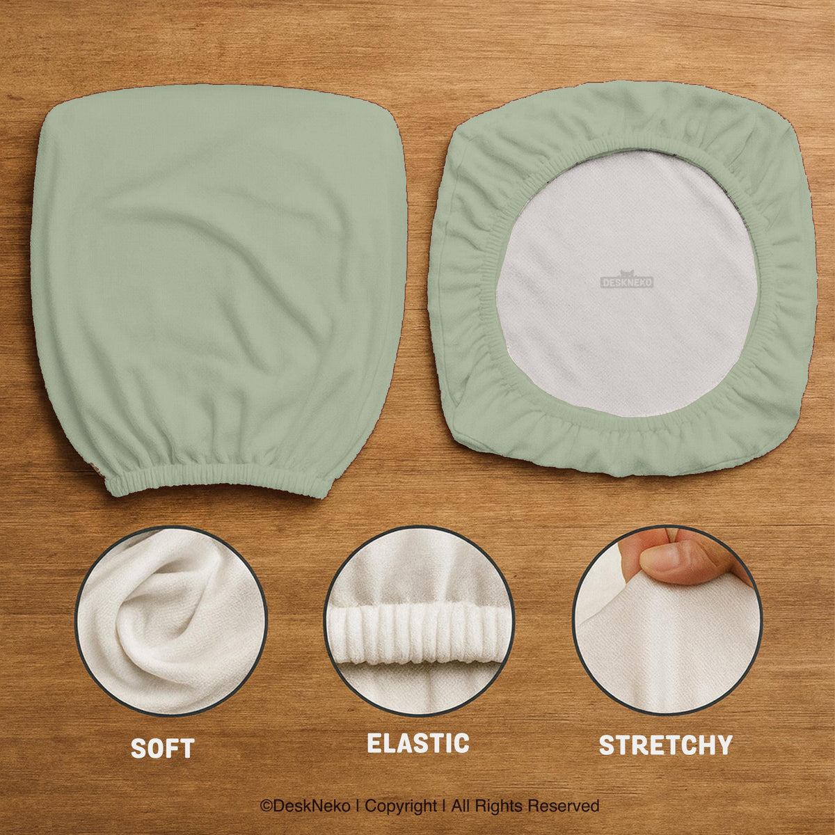 Jade chair cover, coverage and construction view 16. Selected cover option only; chair and accessories not included.