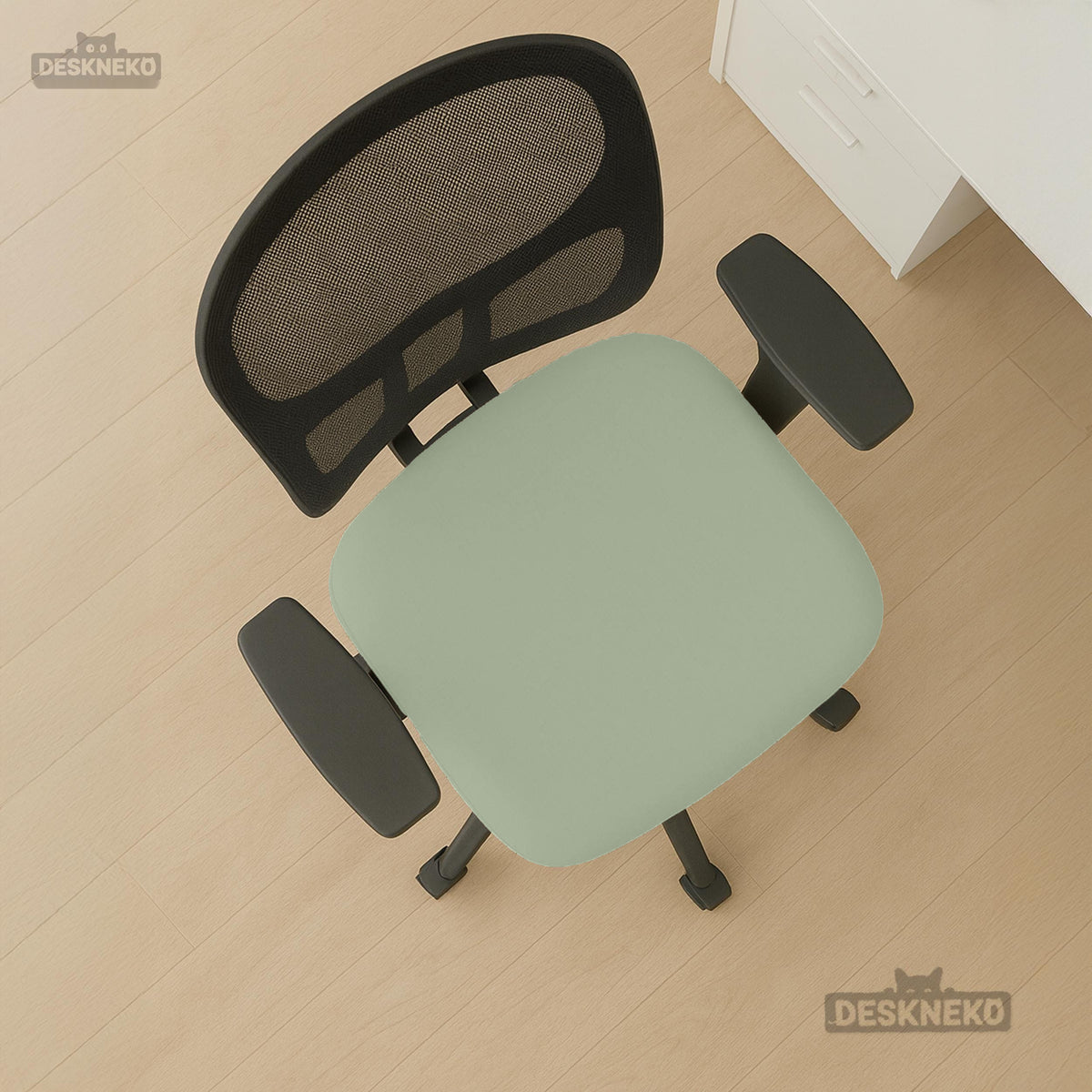 Jade chair cover, coverage and construction view 18. Selected cover option only; chair and accessories not included.