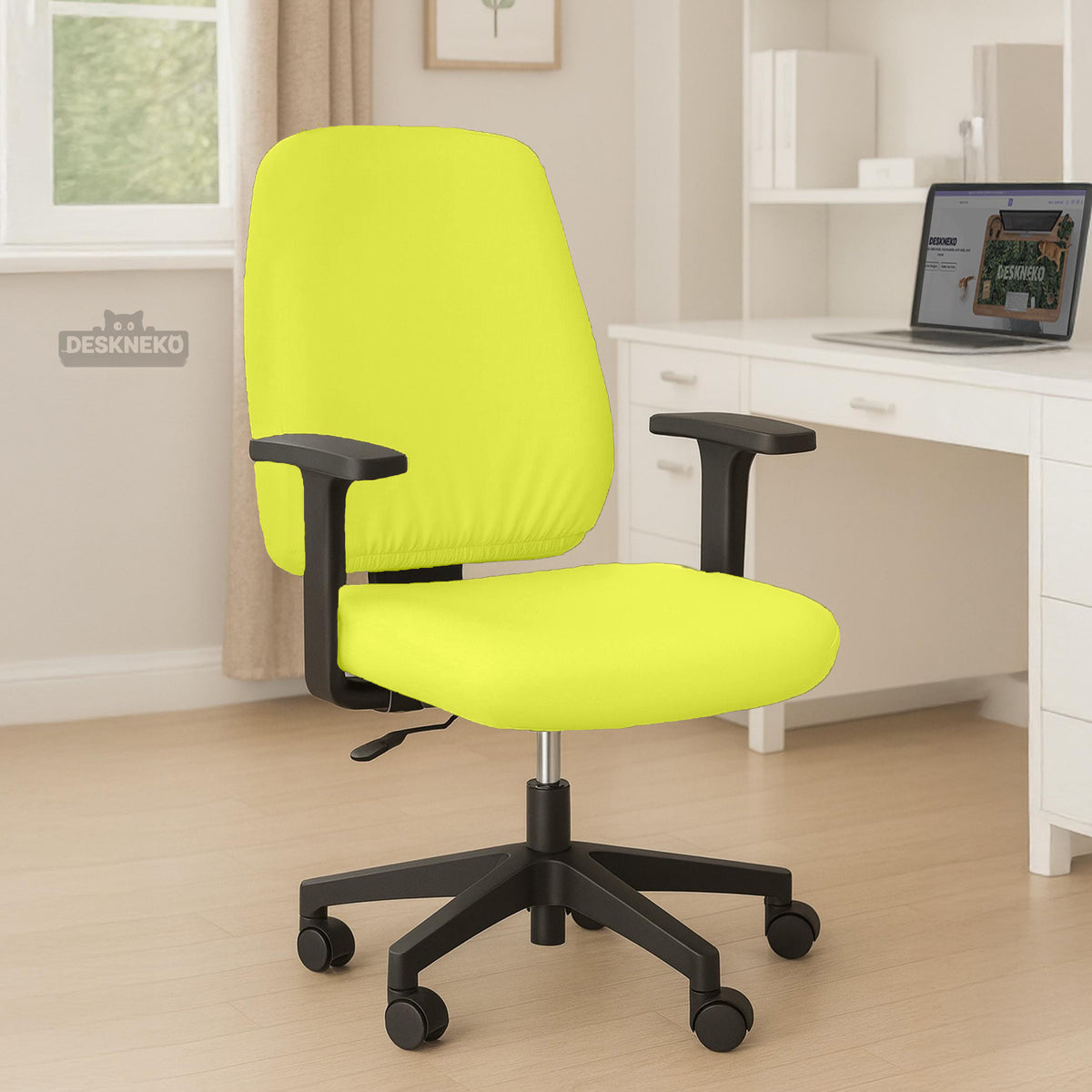 Wasabi chair cover, coverage and construction view 5. Selected cover option only; chair and accessories not included.