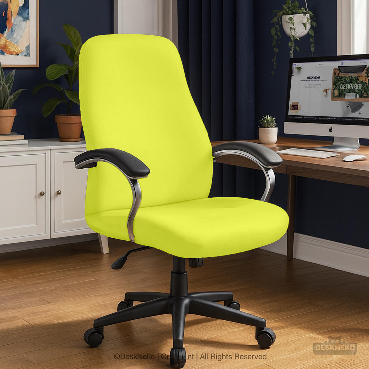 Wasabi chair cover, coverage and construction view 6. Selected cover option only; chair and accessories not included.