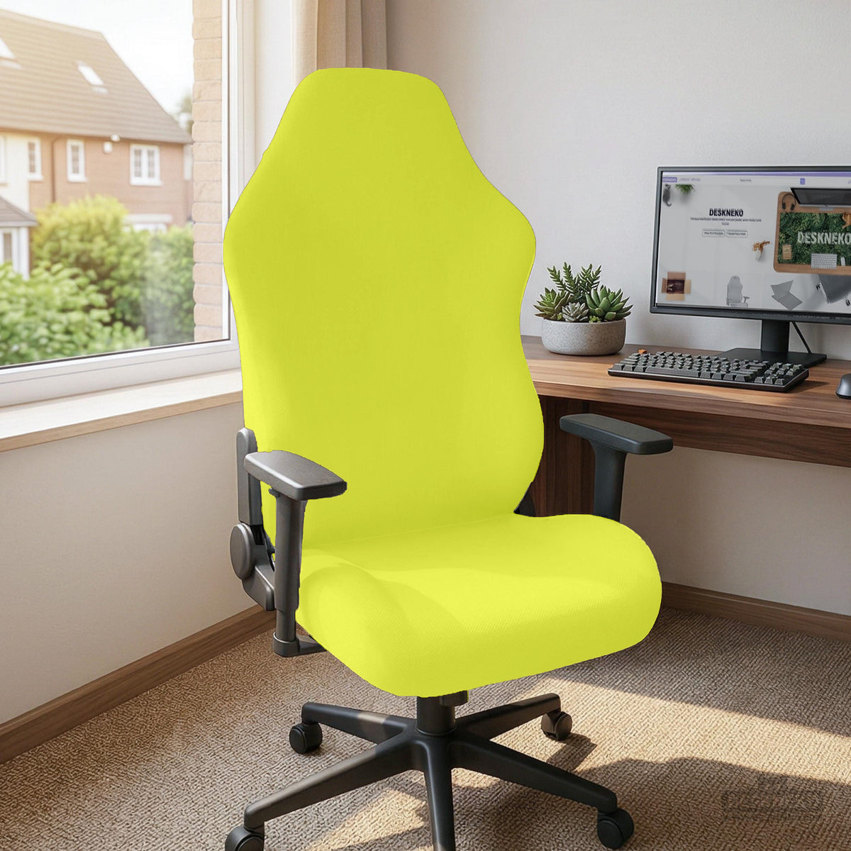 Wasabi chair cover, coverage and construction view 9. Selected cover option only; chair and accessories not included.