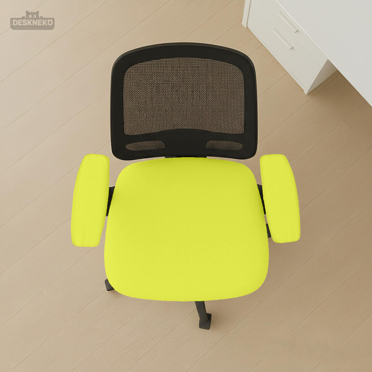 Wasabi chair cover, coverage and construction view 16. Selected cover option only; chair and accessories not included.