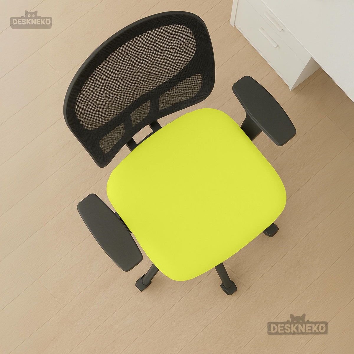 Wasabi chair cover, coverage and construction view 17. Selected cover option only; chair and accessories not included.