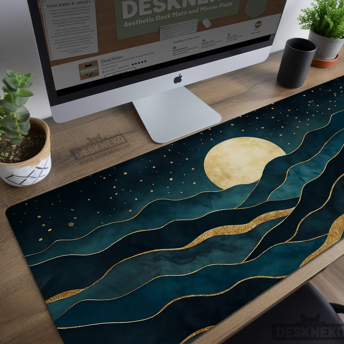 Moonrise desk mat