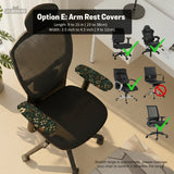 Dark floral chair cover