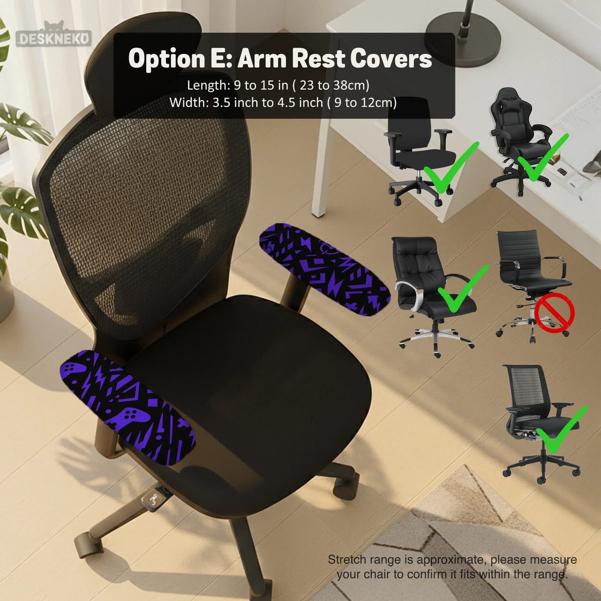 Purple chair cover