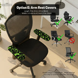 Neon gaming chair cover