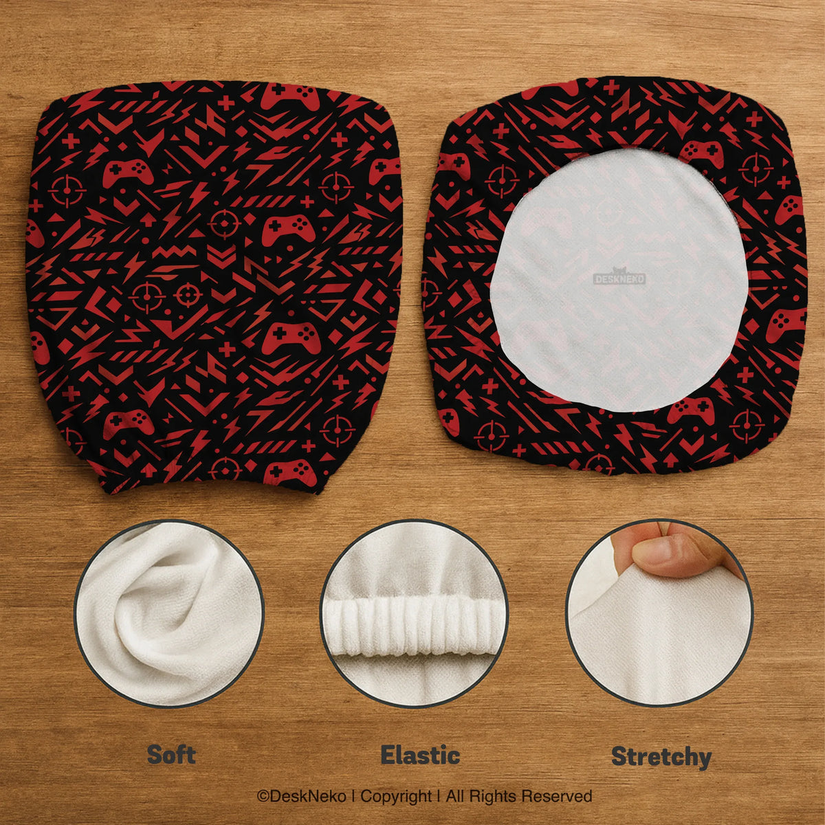 Red gaming chair cover