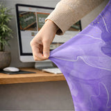 Purple marble chair cover