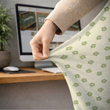 Green floral chair cover