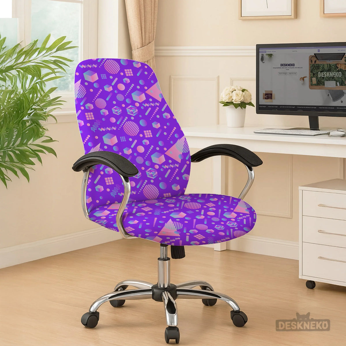 Geometric chair cover