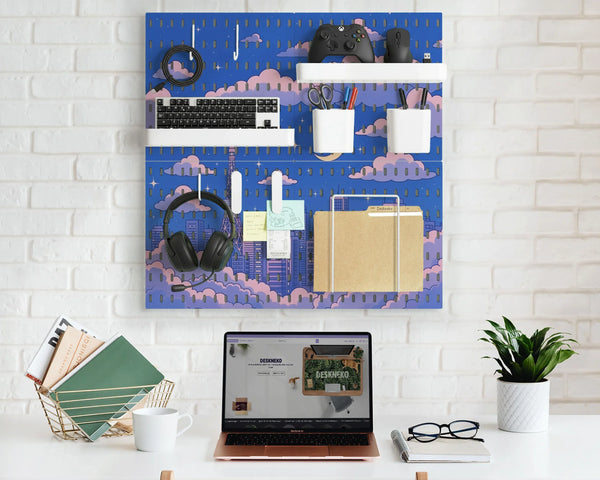 Anime pegboard organizer