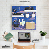 Anime pegboard organizer