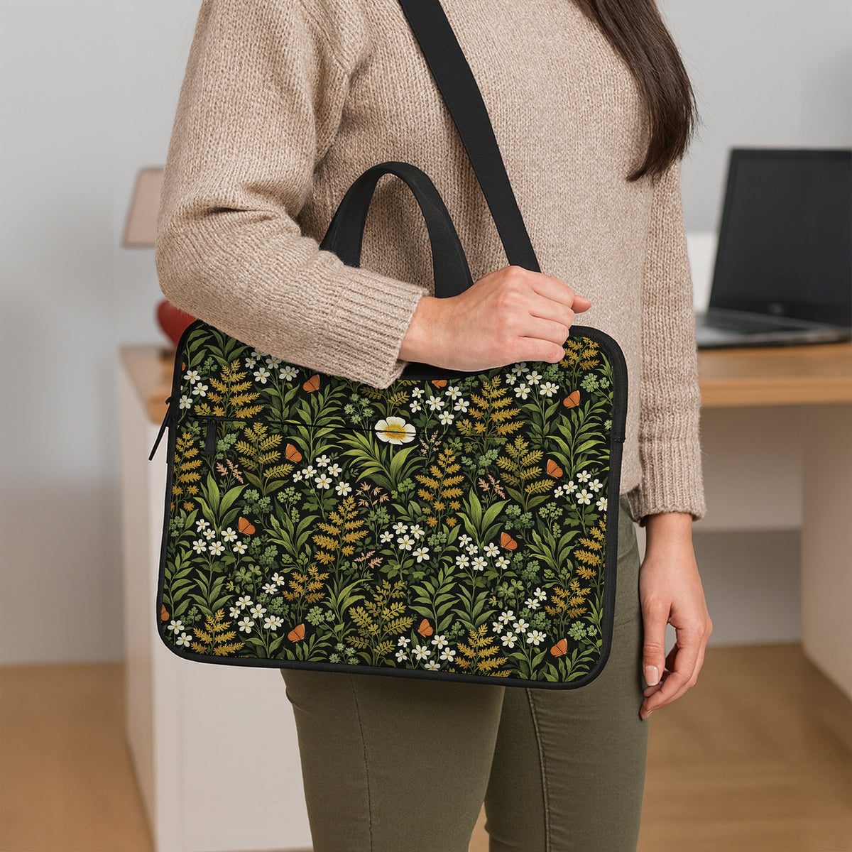 Wildflower laptop sleeve & bag