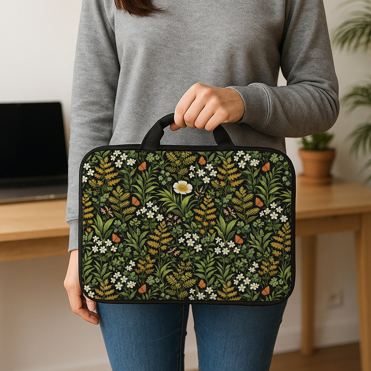 Wildflower laptop sleeve & bag