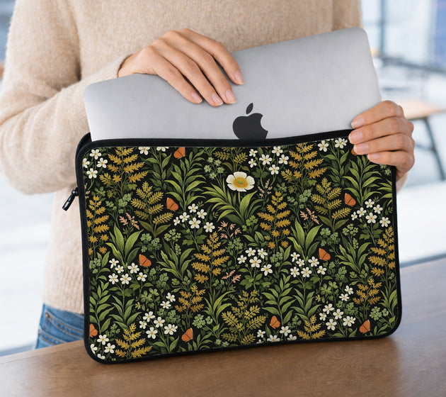 Wildflower laptop sleeve & bag