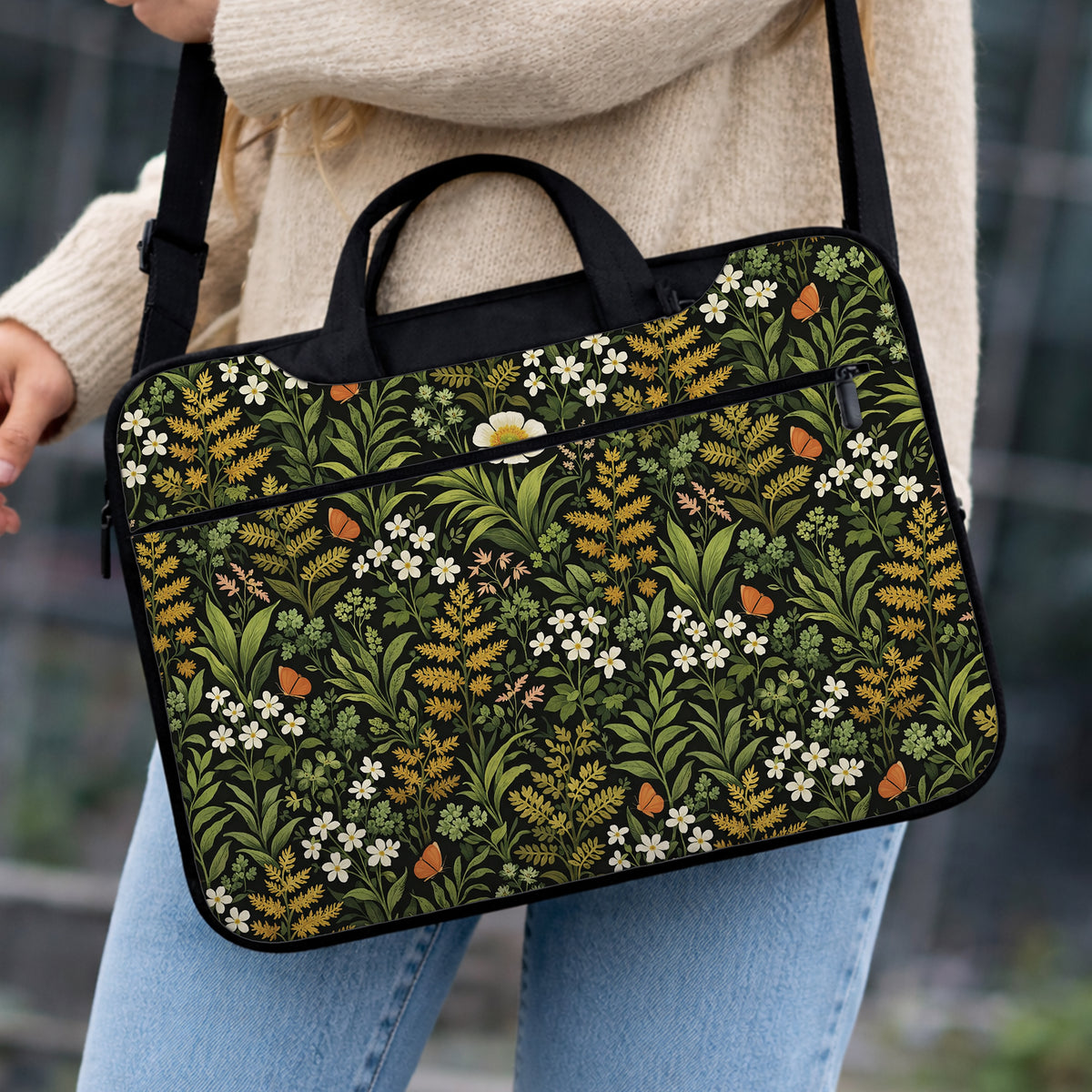 Wildflower laptop sleeve & bag
