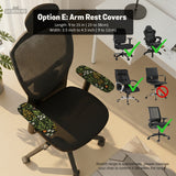 Wildflower garden desk chair cover