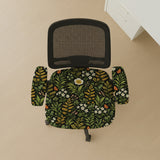 Wildflower garden desk chair cover