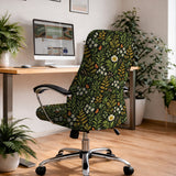 Wildflower garden desk chair cover