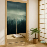 Misty forest noren door curtain