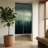 Misty forest noren door curtain