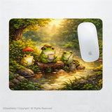 Forest frogs desk mat