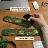 Frog garden deskmat