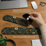 Ergonomic botanical mousepad & wrist rest for cozy desk setup