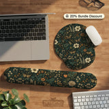 Ergonomic Botanical Mousepad & Wrist Rest for Cozy Desk Setup - Deskneko
