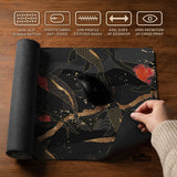 Koi fish art desk mat mousepad