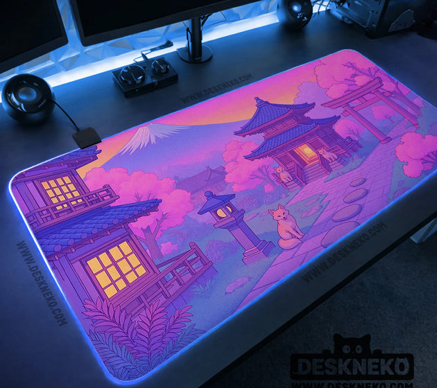 Pastel sakura anime mousepad