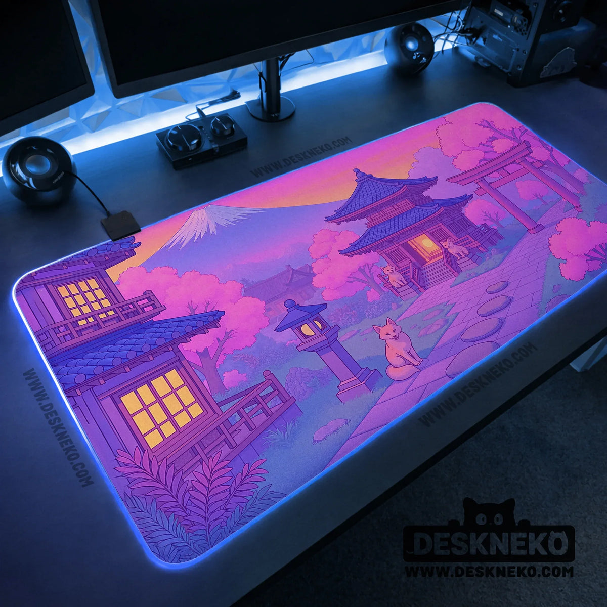 Pastel sakura anime mousepad