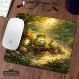 Forest frogs desk mat