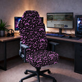 Black & pink chair cover