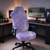 Purple marble chair cover
