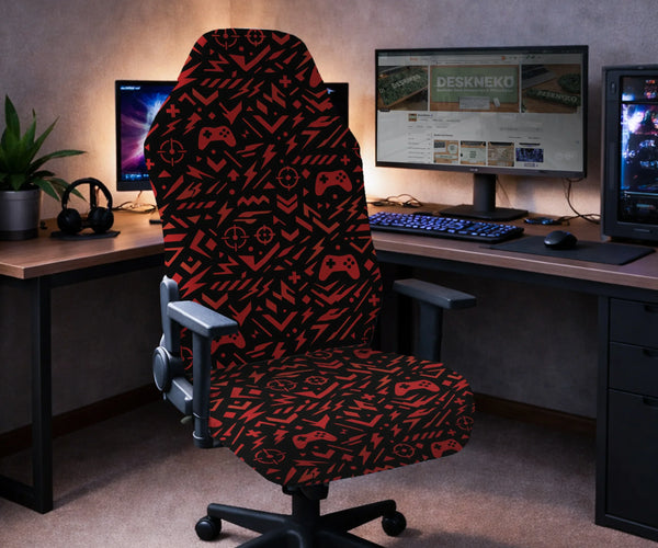 Red Gaming Chair Cover - Deskneko